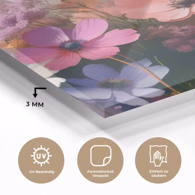 Bloemen - Kleurrijk - Bloei plexiglas 5mm klein -wsfeer2_DE