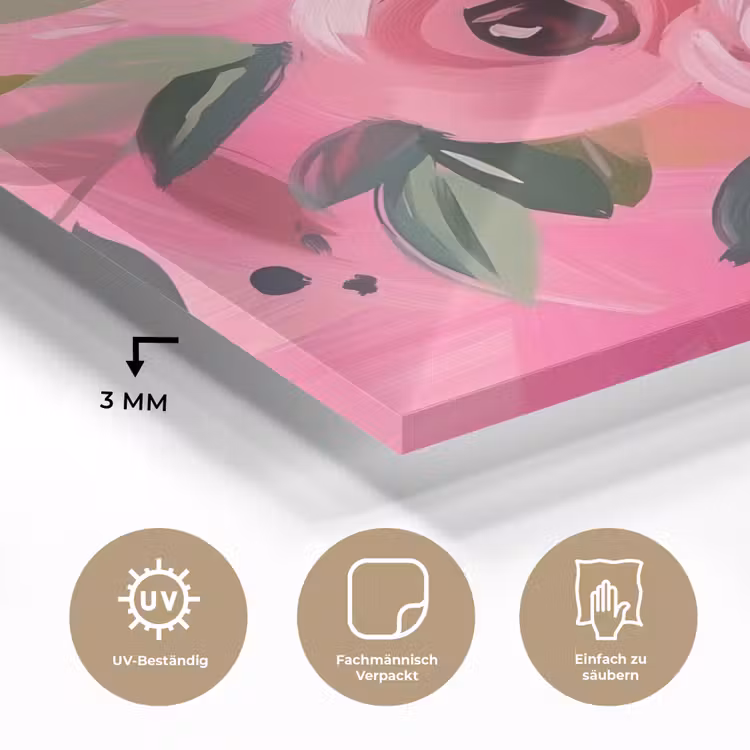 Bloemen - Verf - Roze plexiglas 5mm klein -wsfeer2_DE