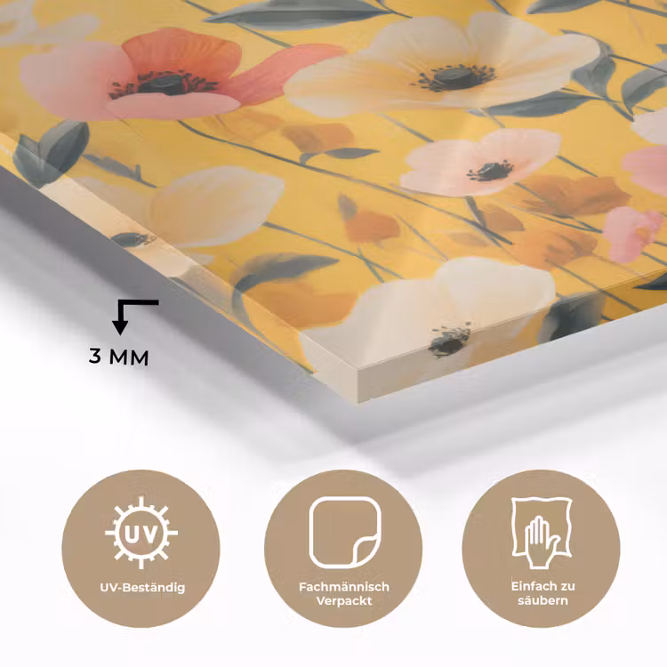 Bloemen - Veld - Geel plexiglas 5mm klein -wsfeer2_DE