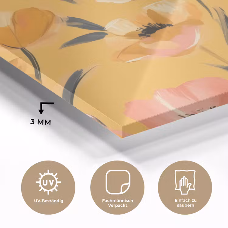 Bloemen - Geschilderd - Geel plexiglas 5mm klein -wsfeer2_DE