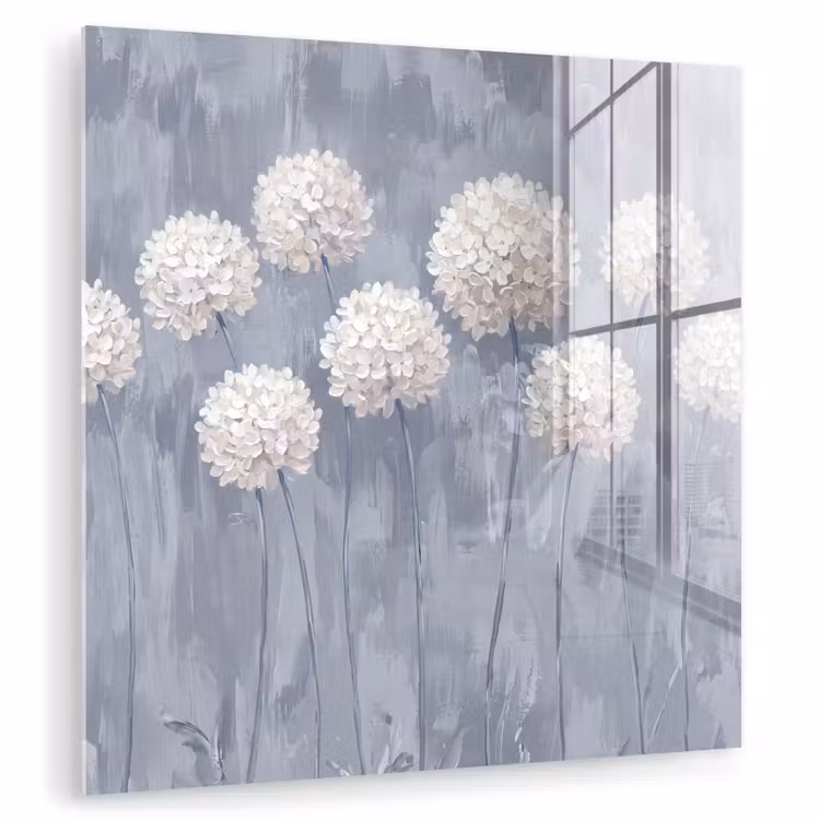 Bloemen - Illustratie - Blauw plexiglas 5mm klein -zzzproduct_nieuw