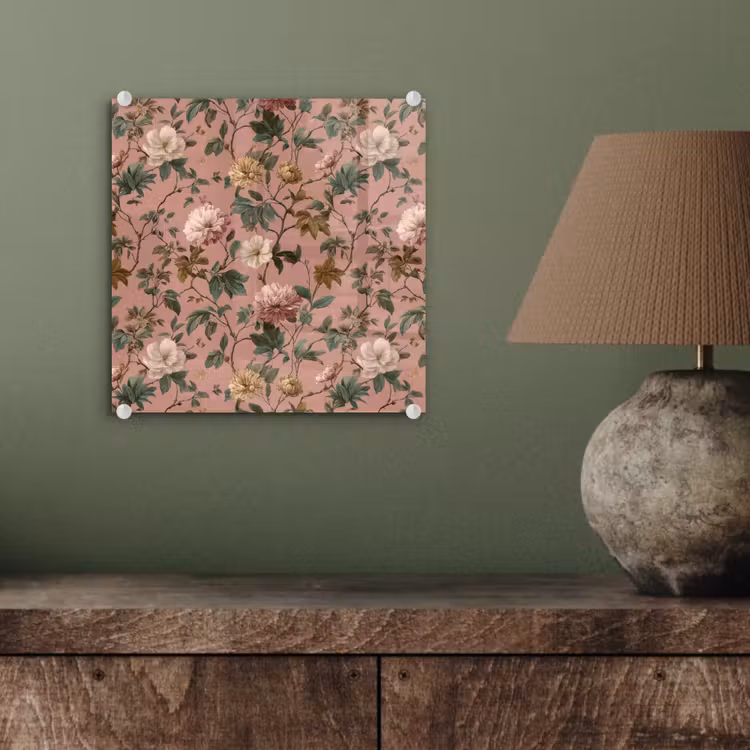 Bloemen - Klassiek - Roze plexiglas 5mm klein 11 -sfeer3