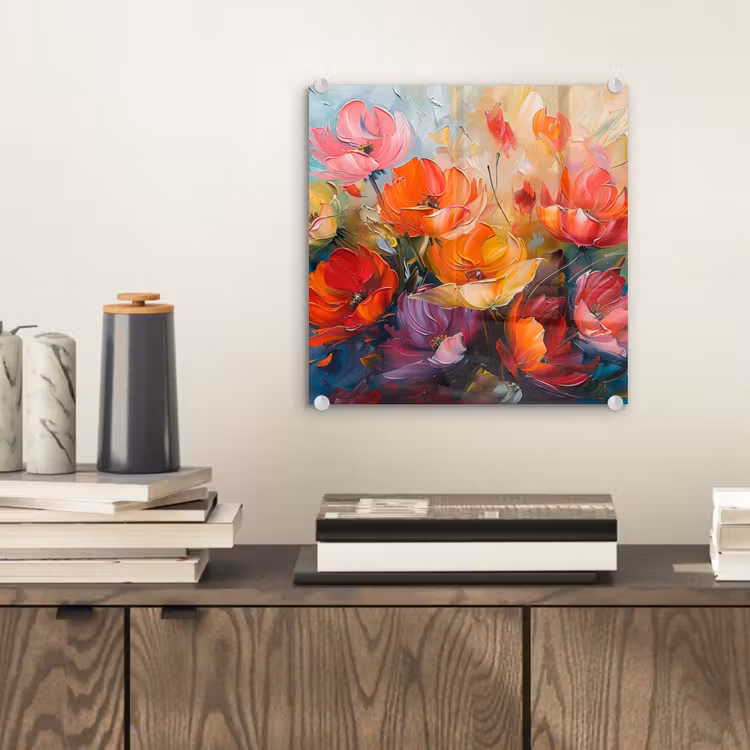 Bloemen - Kunst - Watercolor - Botanisch plexiglas 5mm klein -sfeer1