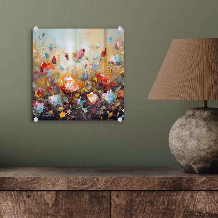 Bloemen - Kunst - Natuur - Olieverf plexiglas 5mm klein -sfeer3