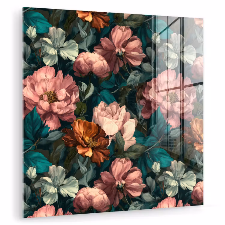 Bloemen - Schilderachtig - Patroon - Roze plexiglas 5mm klein 11 -zzzproduct_nieuw