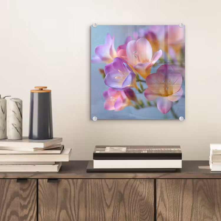 Bloemen - Paars - Overloop - Meeldraden plexiglas 5mm klein -sfeer1