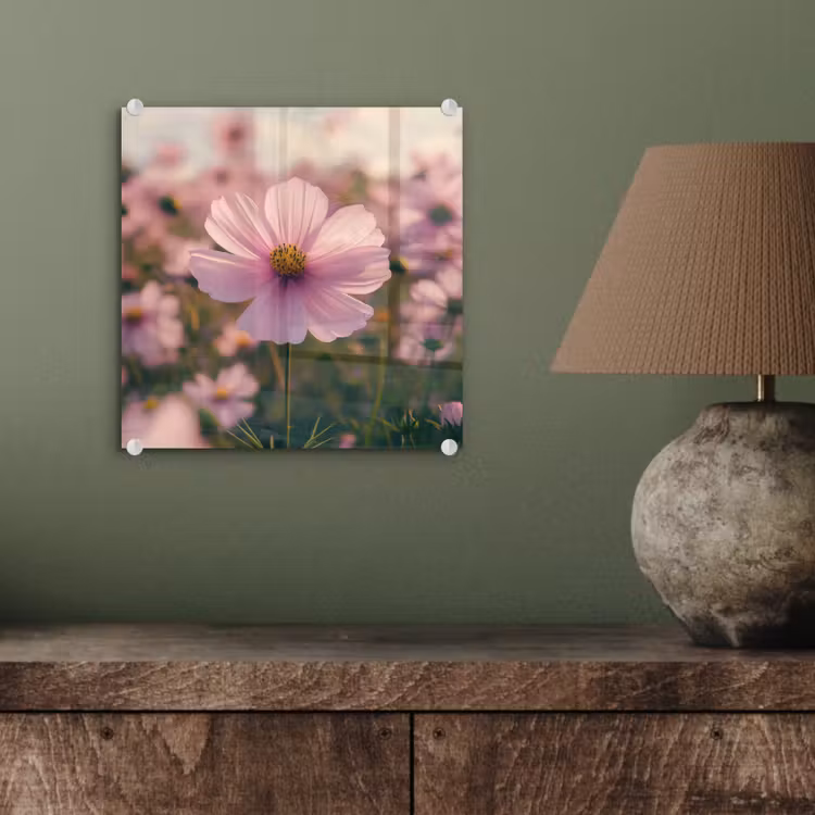 Bloemen - Paars - Wazig plexiglas 5mm klein -sfeer3