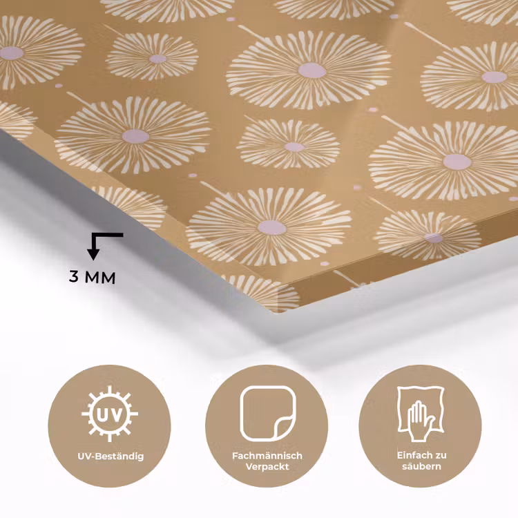 Bloemen - Modern - Oker plexiglas 5mm klein 11 -wsfeer2_DE