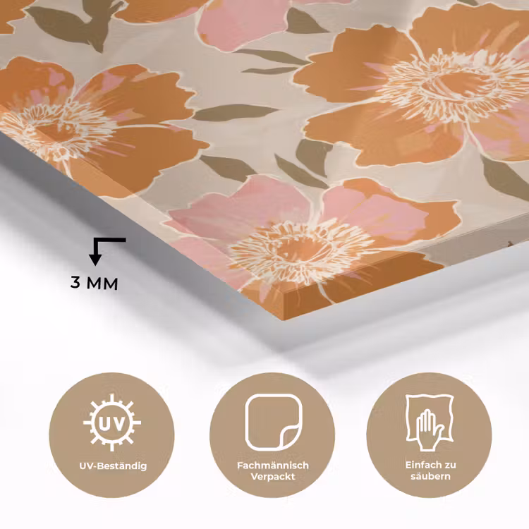 Bloemen - Motief - Retro plexiglas 5mm klein 11 -wsfeer2_DE