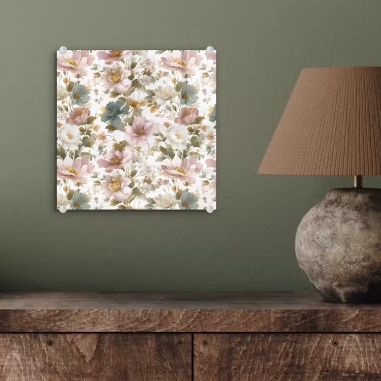Bloemen - Patroon - Pastel plexiglas 5mm klein 11 -sfeer3