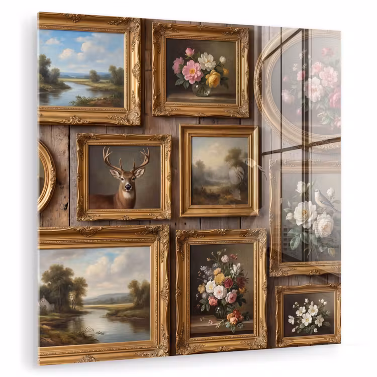 Bloemen - Rozen - Klassiek - Vaas - Kleurrijk plexiglas 5mm klein -zzzproduct_nieuw