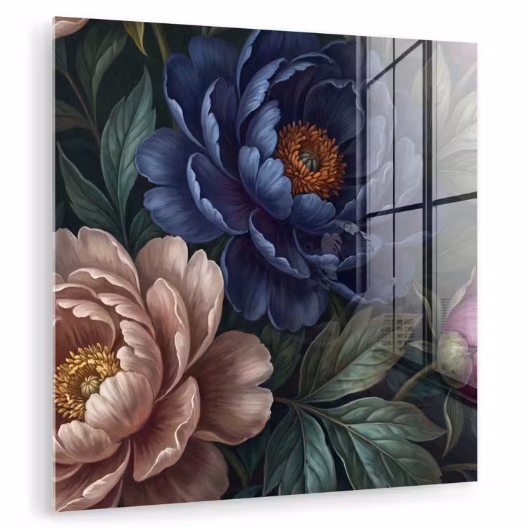 Bloemen - Vlinder - Natuur - Modern - Paars plexiglas 5mm klein -zzzproduct_nieuw