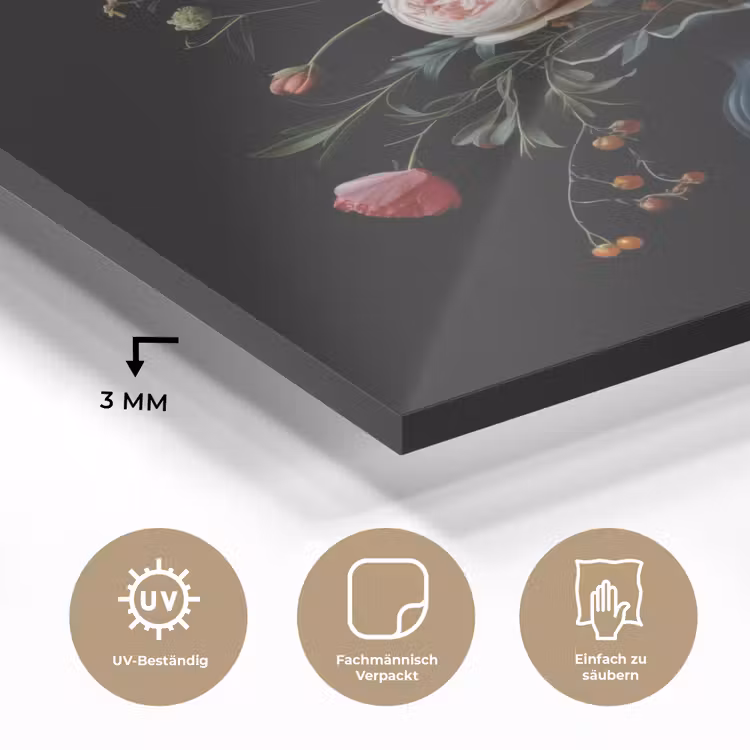 Bloemstuk - Vaas - Zwart plexiglas 5mm klein -wsfeer2_DE
