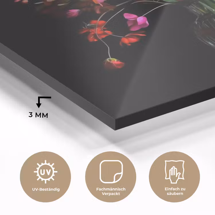 Boeket - Veldbloemen - Vaas plexiglas 5mm klein -wsfeer2_DE