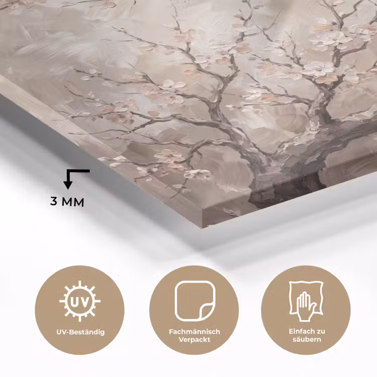 Bloesem - Takken - Schilderij - Beige - Serene plexiglas 5mm klein -wsfeer2_DE