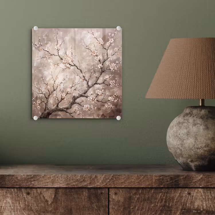 Bloesem - Takken - Schilderij - Beige - Serene plexiglas 5mm klein -sfeer3
