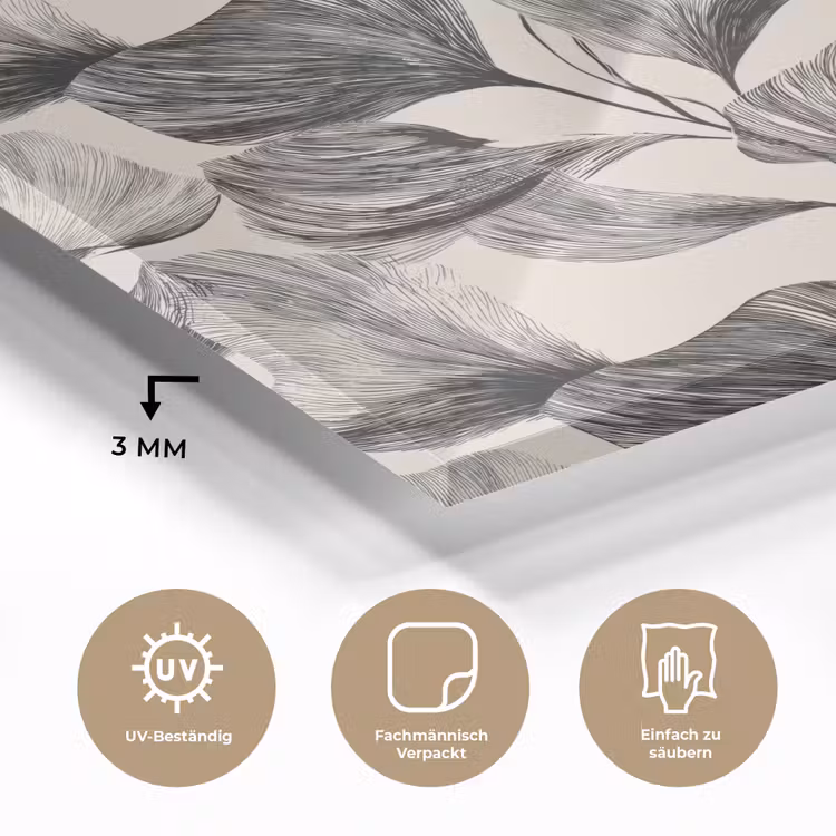 Botanisch - Bladeren - Zwart plexiglas 5mm klein 11 -wsfeer2_DE