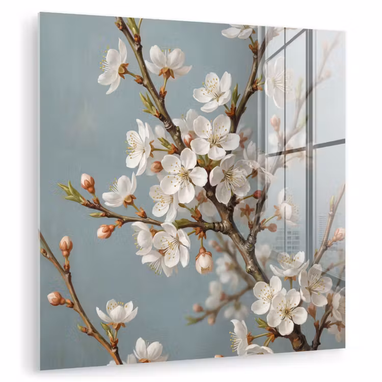 Botanisch - Stilleven - Blauw plexiglas 5mm klein -zzzproduct_nieuw