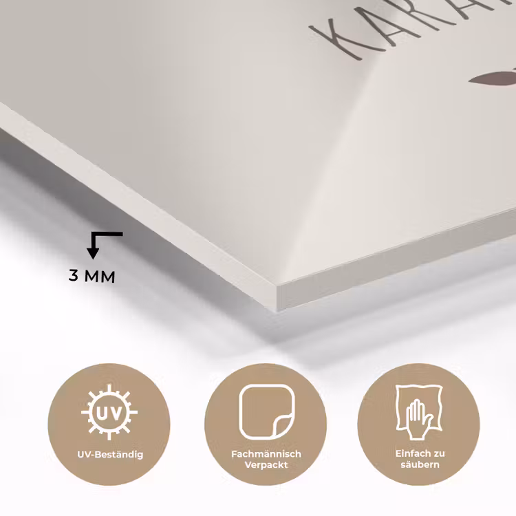 Bruin - Minimalistisch - Quote - Zomer plexiglas 5mm klein -wsfeer2_DE