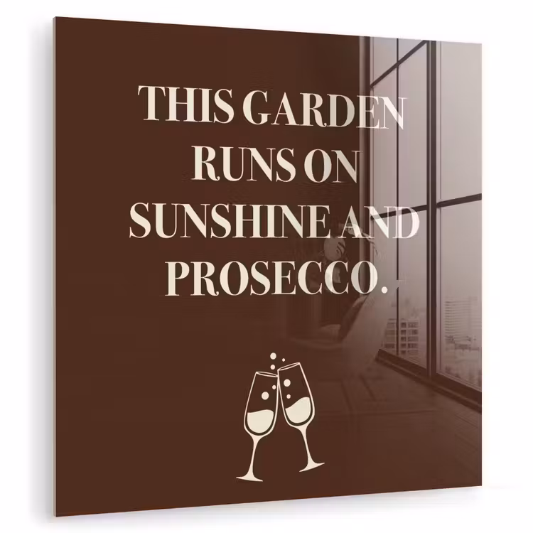Bruin - Zomer - Quote - Drinken plexiglas 5mm klein -zzzproduct_nieuw