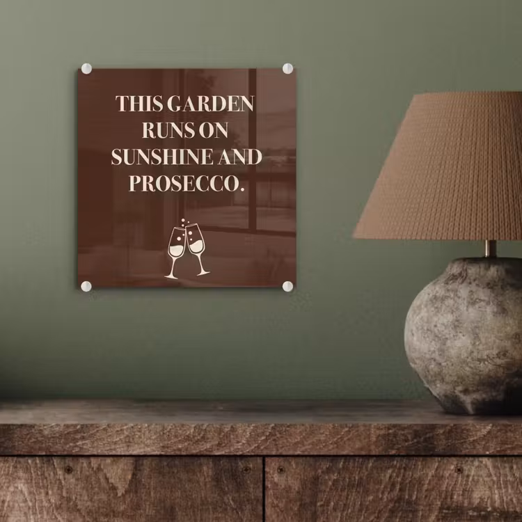 Bruin - Zomer - Quote - Drinken plexiglas 5mm klein -sfeer3