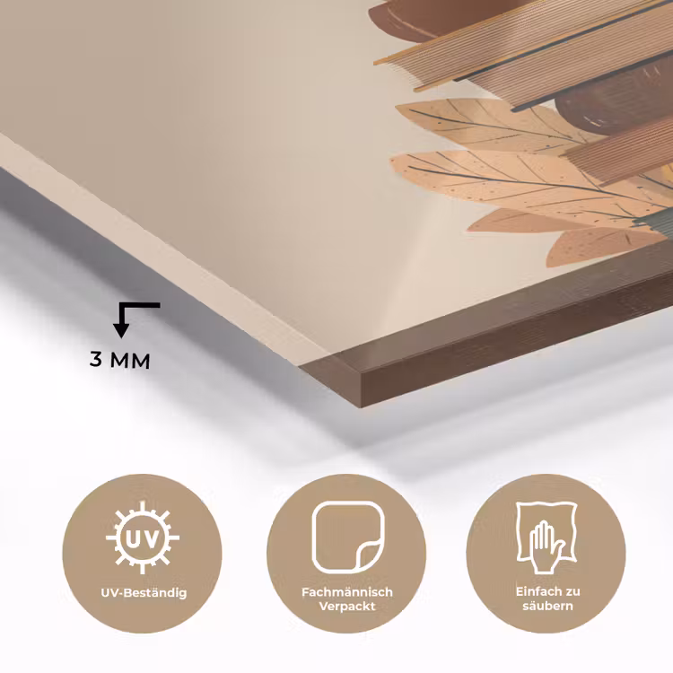 Boeken - Toren - Koffie - Beige plexiglas 5mm klein -wsfeer2_DE