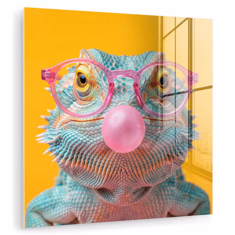 Kameleon - Kauwgom - Kleurrijk plexiglas 5mm klein -zzzproduct_nieuw