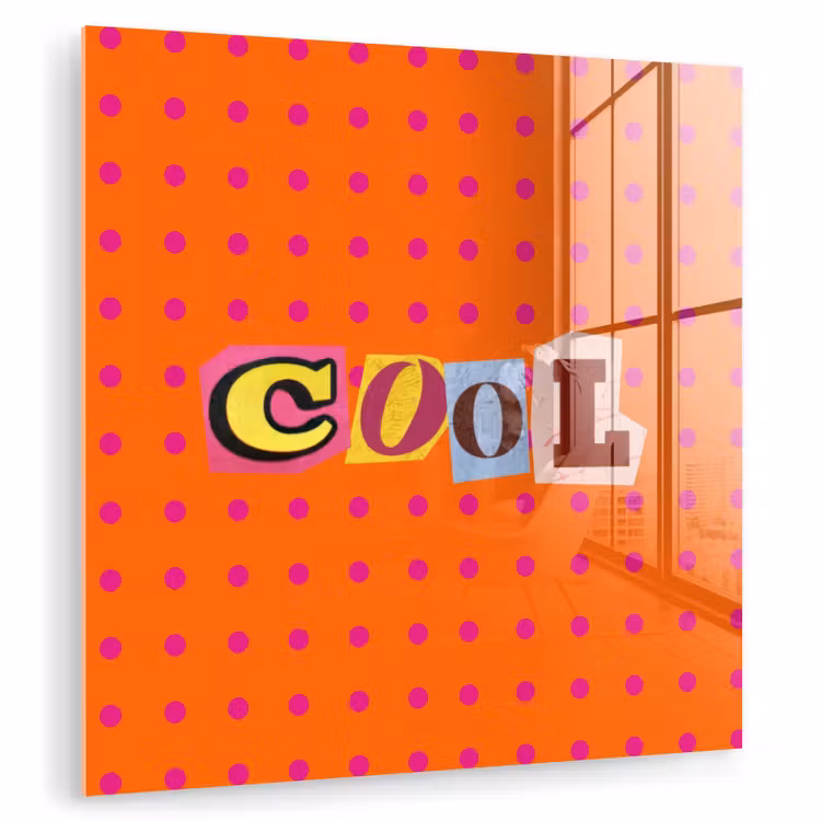 Cool - Stippen - Oranje plexiglas 5mm klein -zzzproduct_nieuw