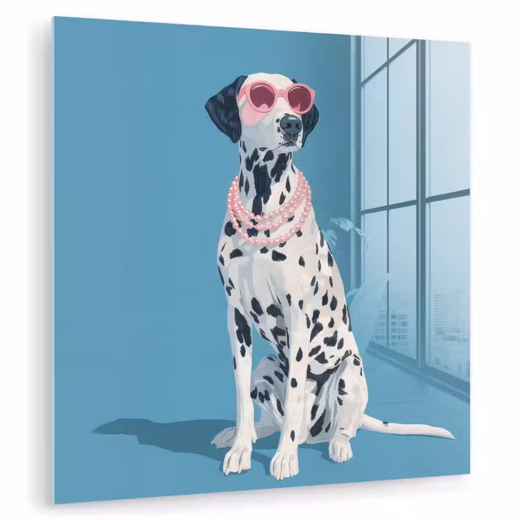 Dalmatiër - Zonnebril - Blauw plexiglas 5mm klein -zzzproduct_nieuw