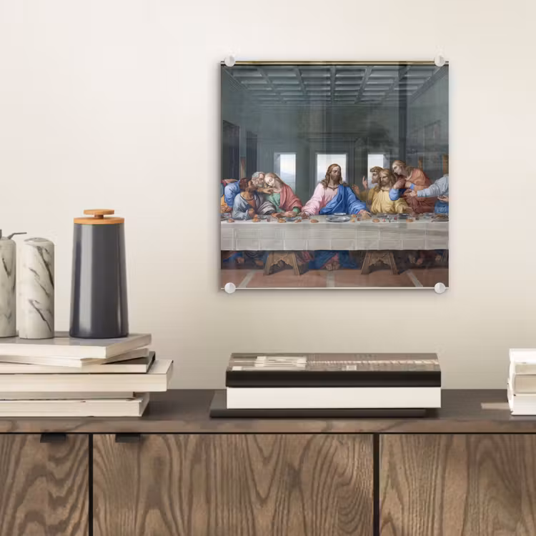 Het laatste avondmaal - Leonardo da Vinci plexiglas 5mm klein -sfeer1