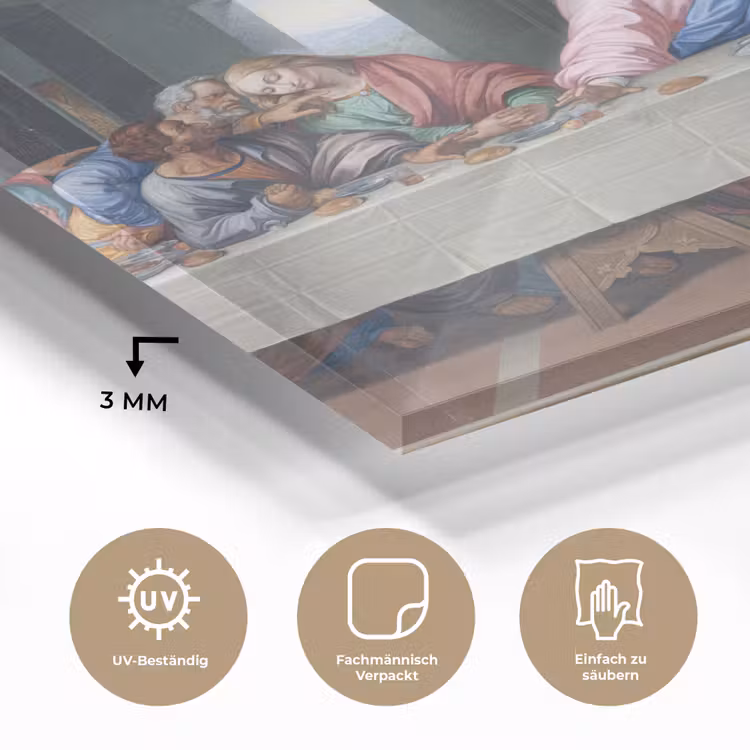 Het laatste avondmaal - Leonardo da Vinci plexiglas 5mm klein -wsfeer2_DE