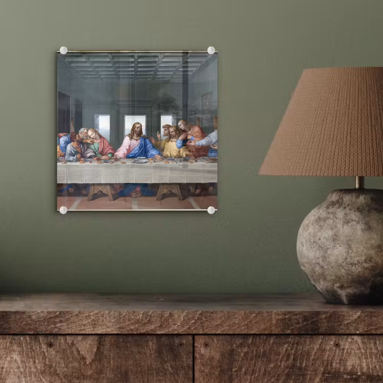 Het laatste avondmaal - Leonardo da Vinci plexiglas 5mm klein -sfeer3