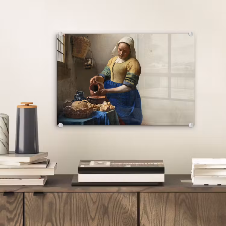 Het melkmeisje - Kunst - Oude meesters - Vermeer plexiglas 5mm klein -wsfeer2_DE