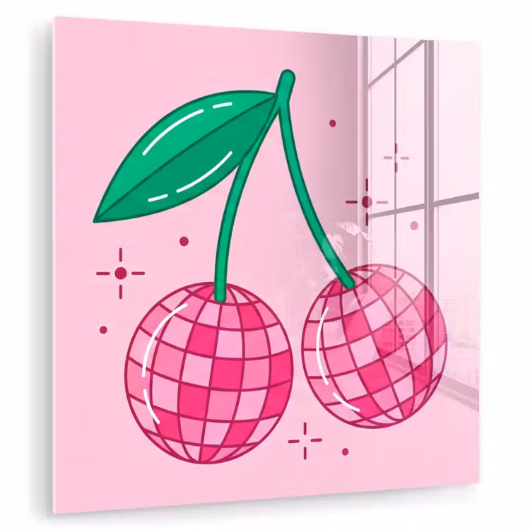 Decoratie - Disco-bal - Feest - Roze plexiglas 5mm klein -zzzproduct_nieuw