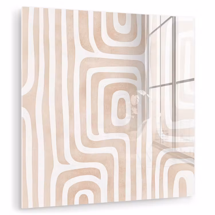 Decoratief - Labyrint - Beige plexiglas 5mm klein -zzzproduct_nieuw