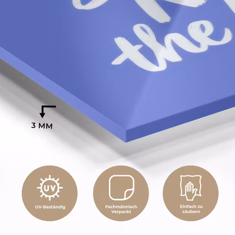 Sky is not the limit - Blauwe lucht - Wolken plexiglas 5mm klein -wsfeer2_DE