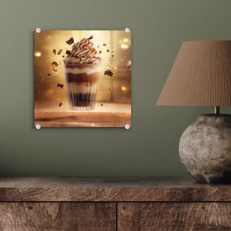 Dessert - Chocolade - Zoet - Eten plexiglas 5mm klein -sfeer3