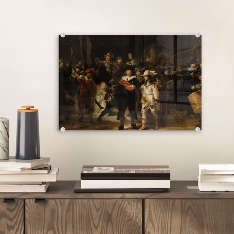 De Nachtwacht - Kunst - Oude meesters - Rembrandt plexiglas 5mm klein -wsfeer2_DE