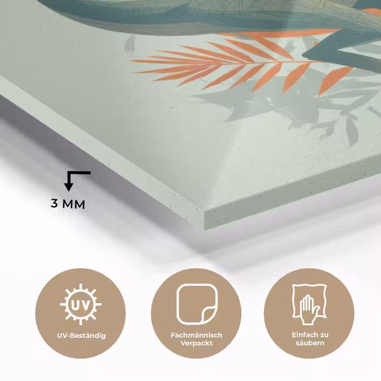 Dino - Bladeren - Grafisch - Groen plexiglas 5mm klein -wsfeer2_DE