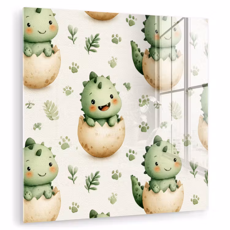 Dino - Eieren - Groen plexiglas 5mm klein 11 -zzzproduct_nieuw