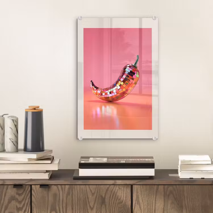 Disco - Peper - Roze plexiglas 5mm klein -sfeer1