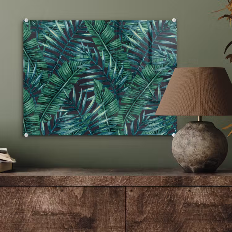 Jungle - Bladeren - Tropical plexiglas 5mm klein -sfeer3