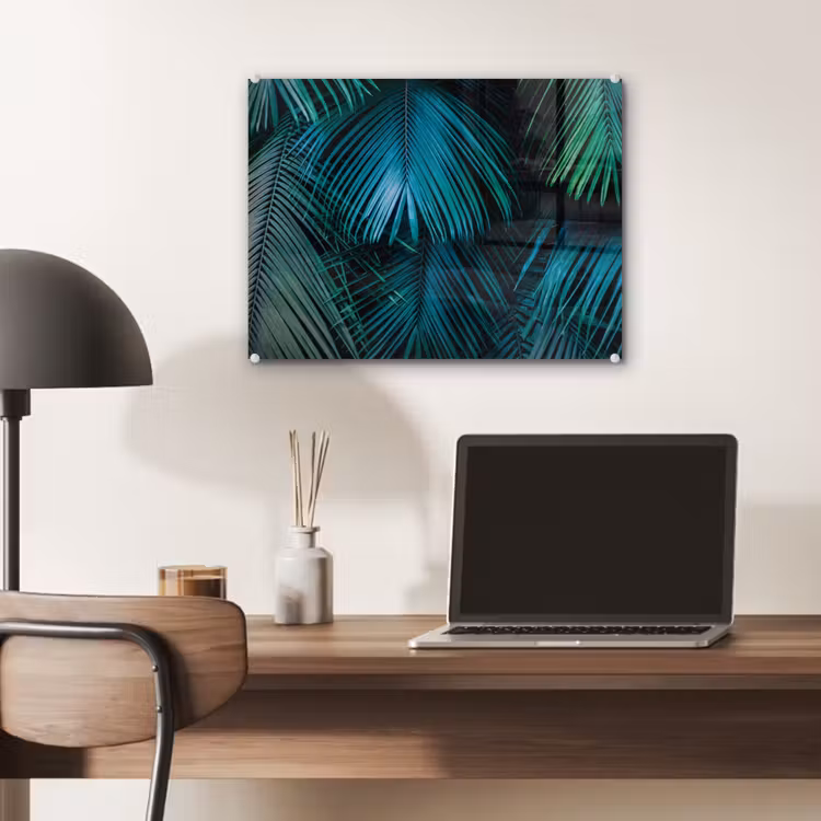 Inductie mat - Jungle - Inductie beschermer - Palmblad - Natuur plexiglas 5mm klein -sfeer6
