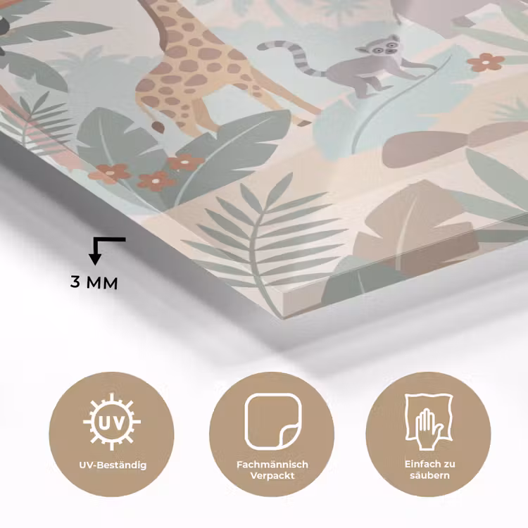 Jungle - Dieren - Groen plexiglas 5mm klein -wsfeer2_DE
