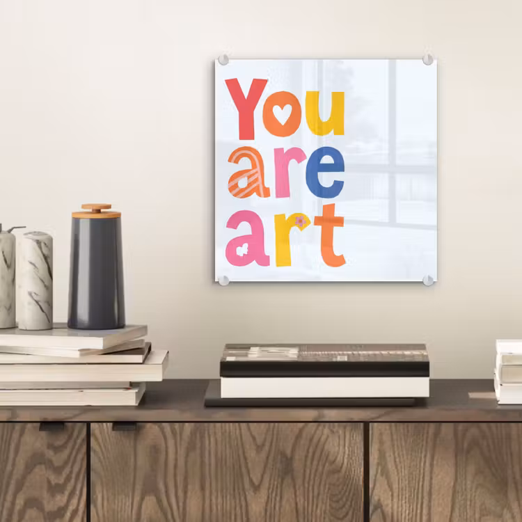 You are art - Kleurrijk - Grafisch plexiglas 5mm klein -sfeer1