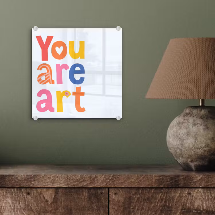 You are art - Kleurrijk - Grafisch plexiglas 5mm klein -sfeer3