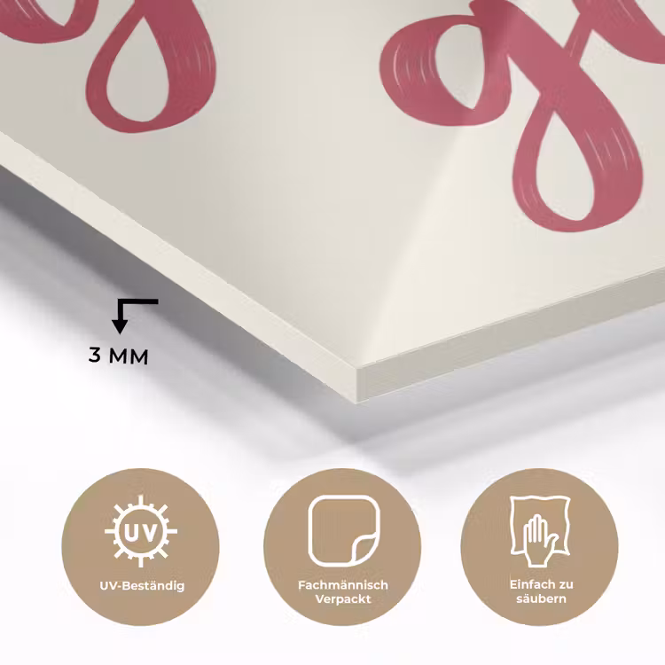 you go girl - Rood - Wit plexiglas 5mm klein -wsfeer2_DE