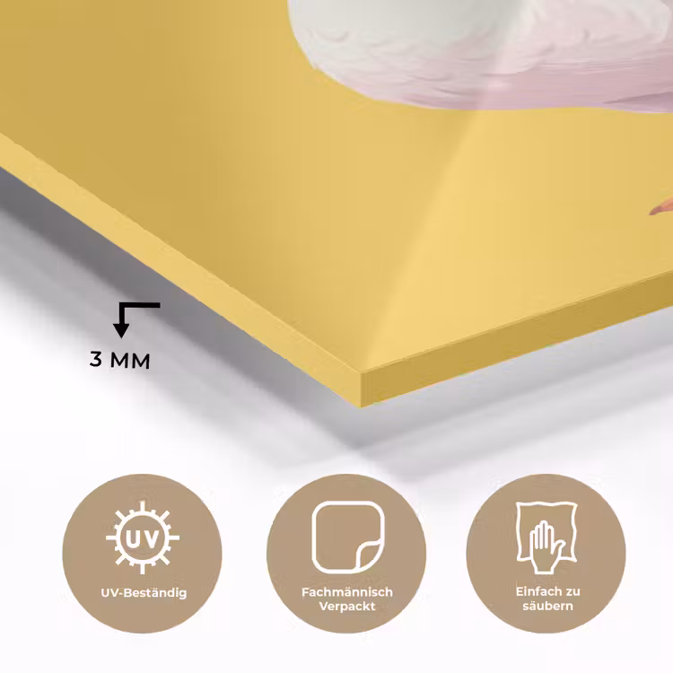 Eend - Zonnebril - Geel plexiglas 5mm klein -wsfeer2_DE