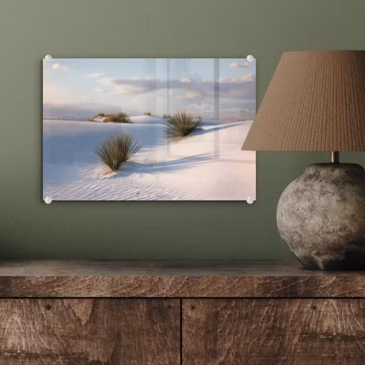 Duinen - Gras - Wolken - Beige plexiglas 5mm klein -sfeer3