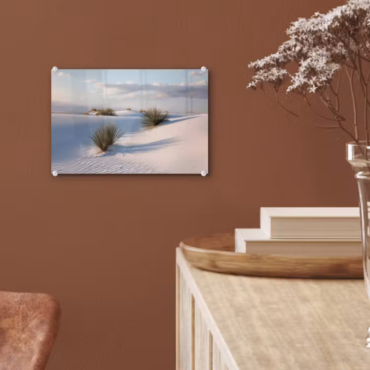Duinen - Gras - Wolken - Beige plexiglas 5mm klein -sfeer5